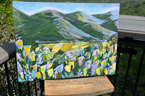 Lavender Blue Ridge Mountains View