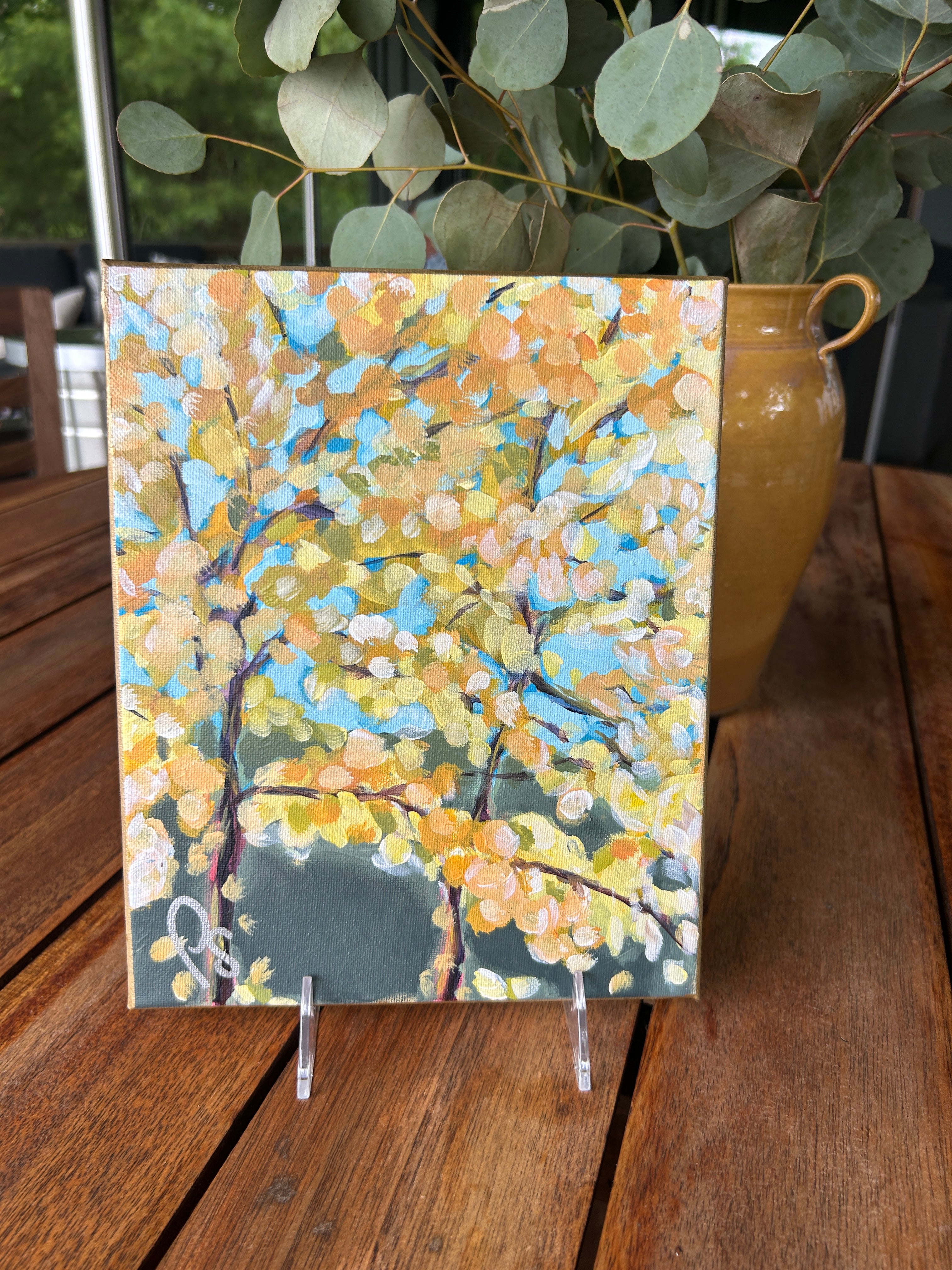Autumn Yellow Tree 8x10