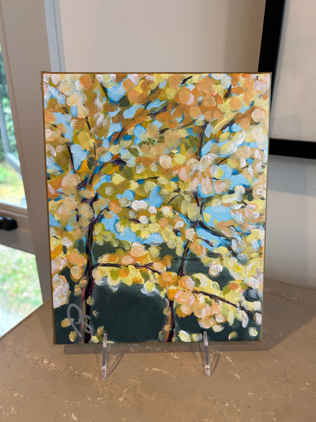 Autumn Yellow Tree 8x10