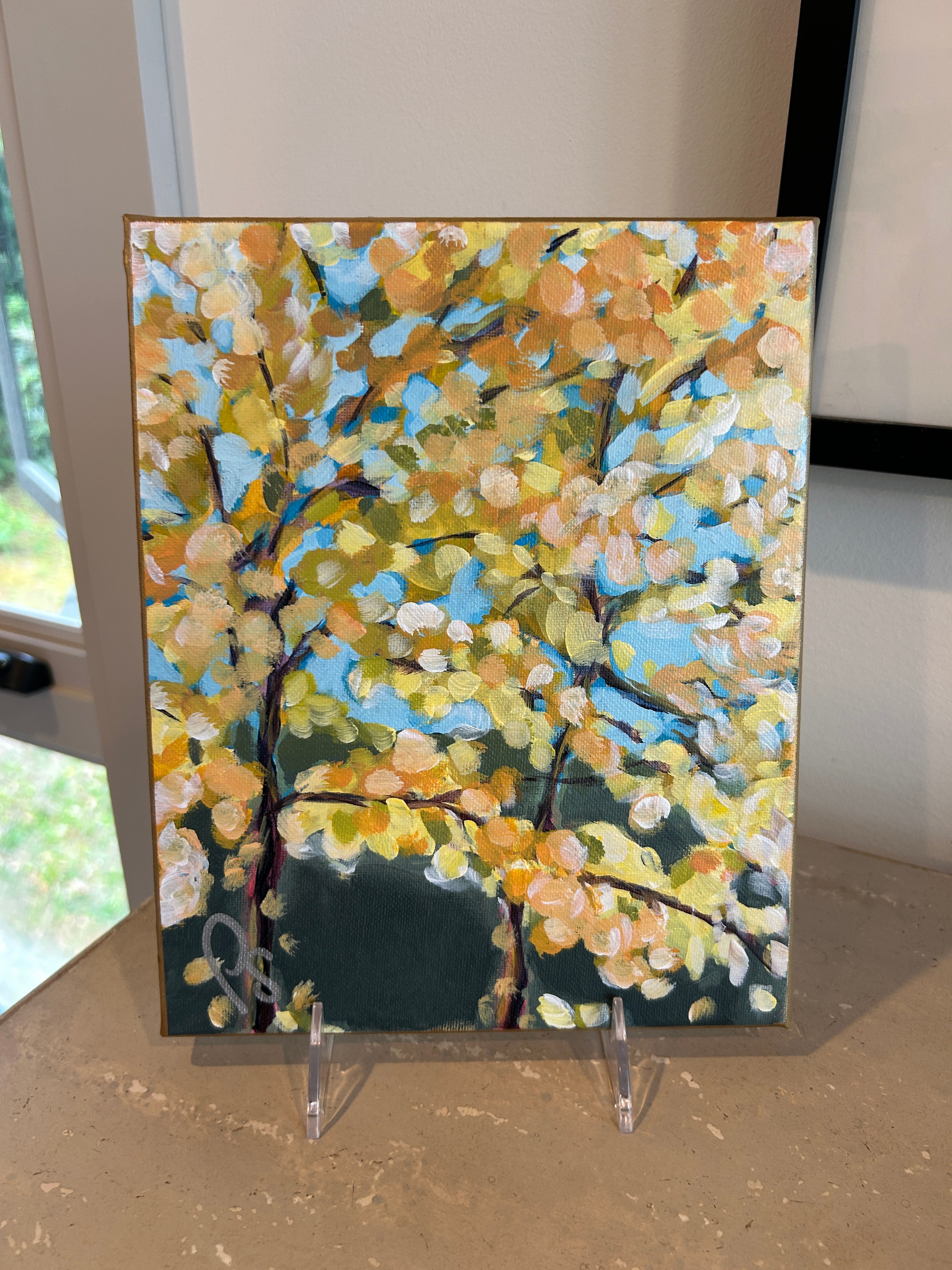 Autumn Yellow Tree 8x10