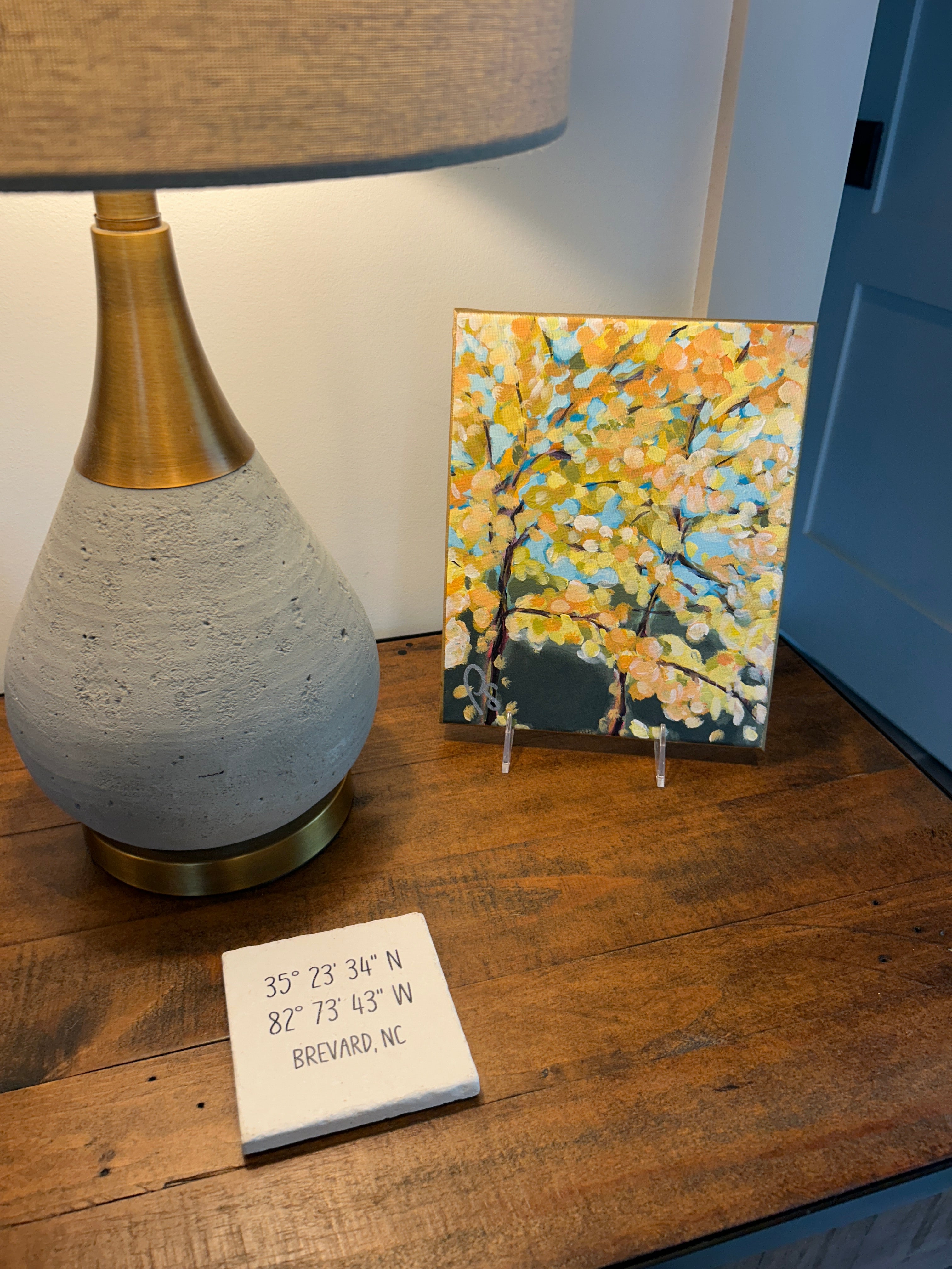 Autumn Yellow Tree 8x10