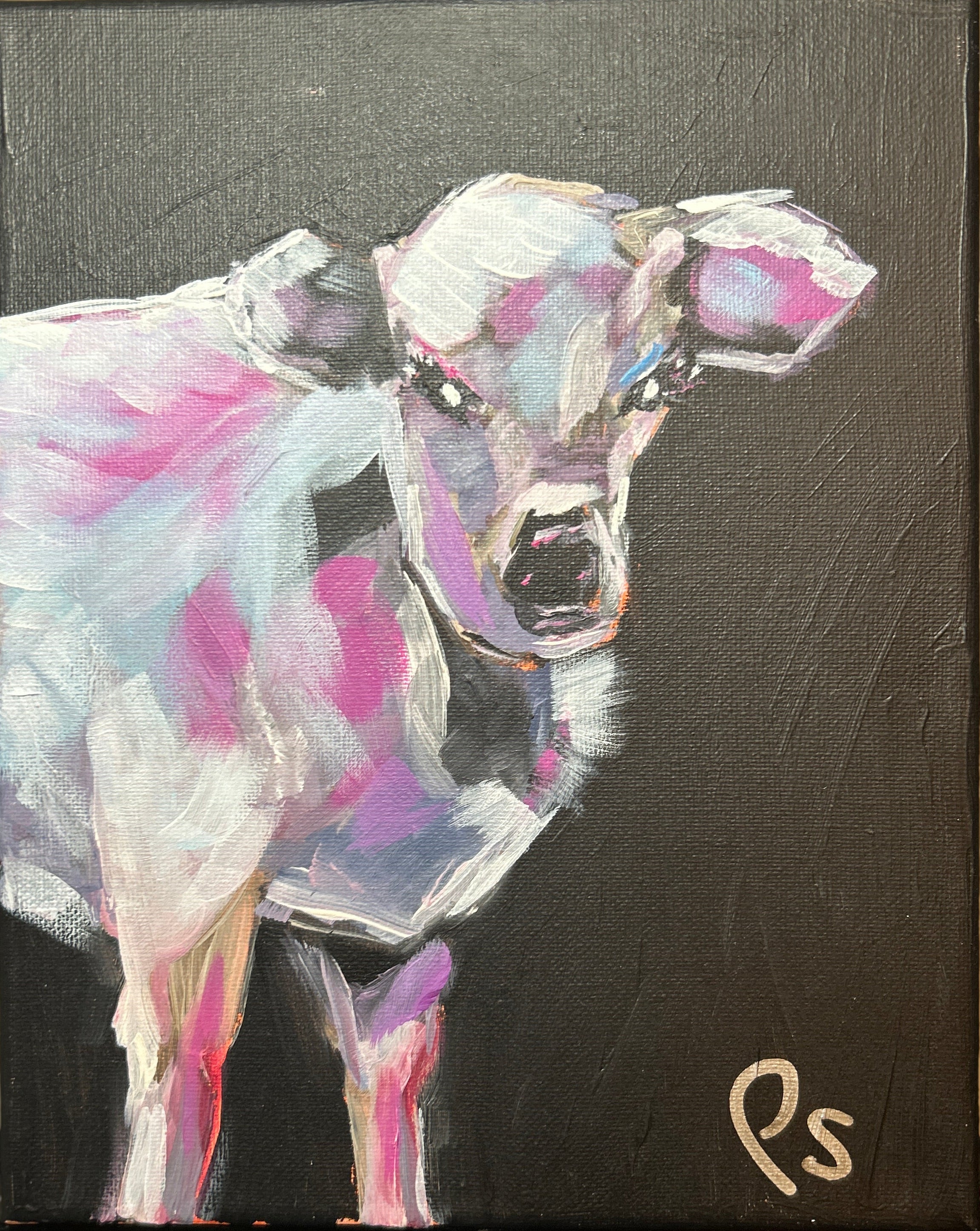 Violet the Cow 8x10