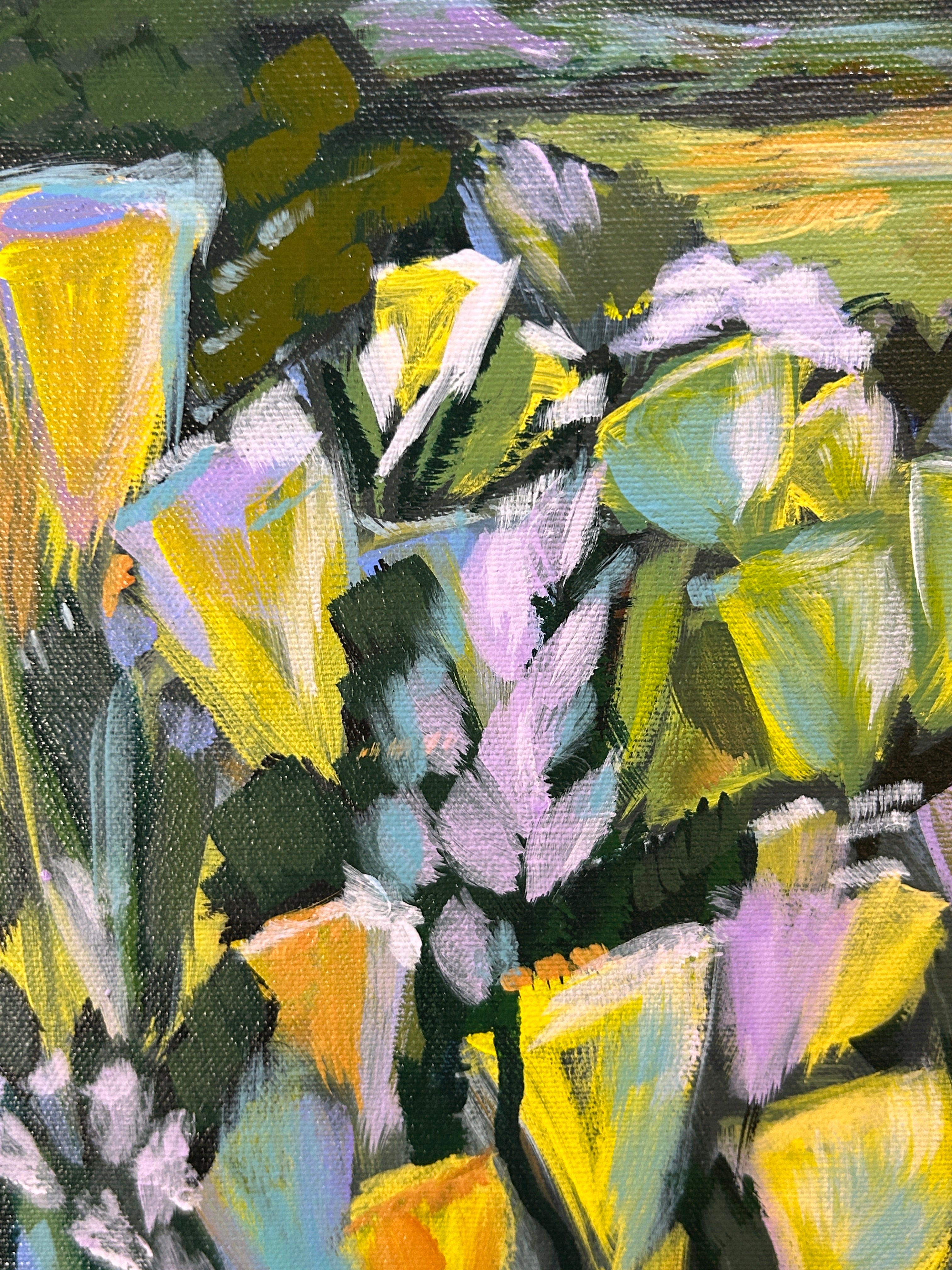 Lavender Blue Ridge Mountains View 24 x 18