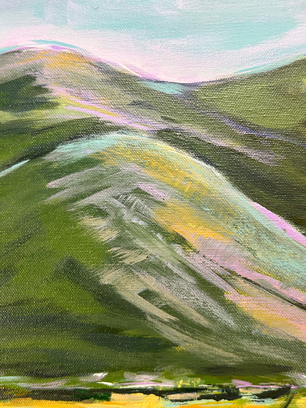 Lavender Blue Ridge Mountains View 24 x 18