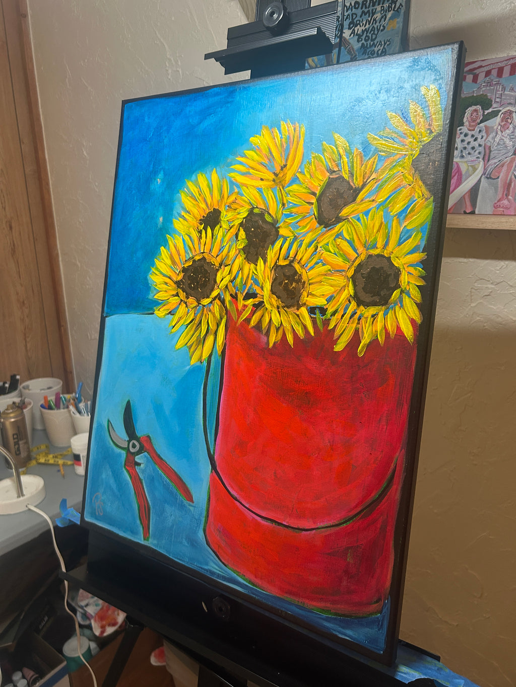 Sunflower Bucket 18 x24