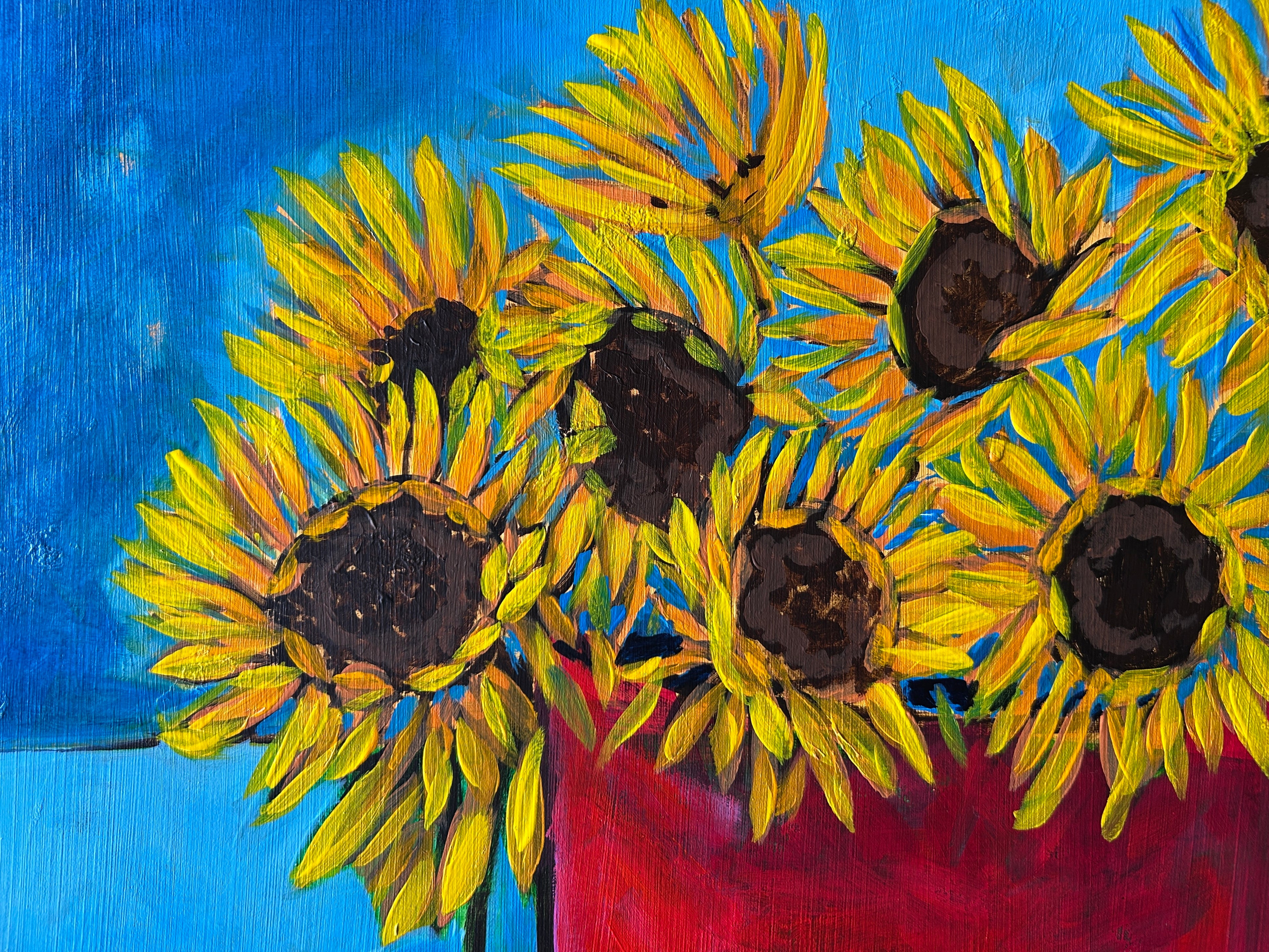Sunflower Bucket 18 x24