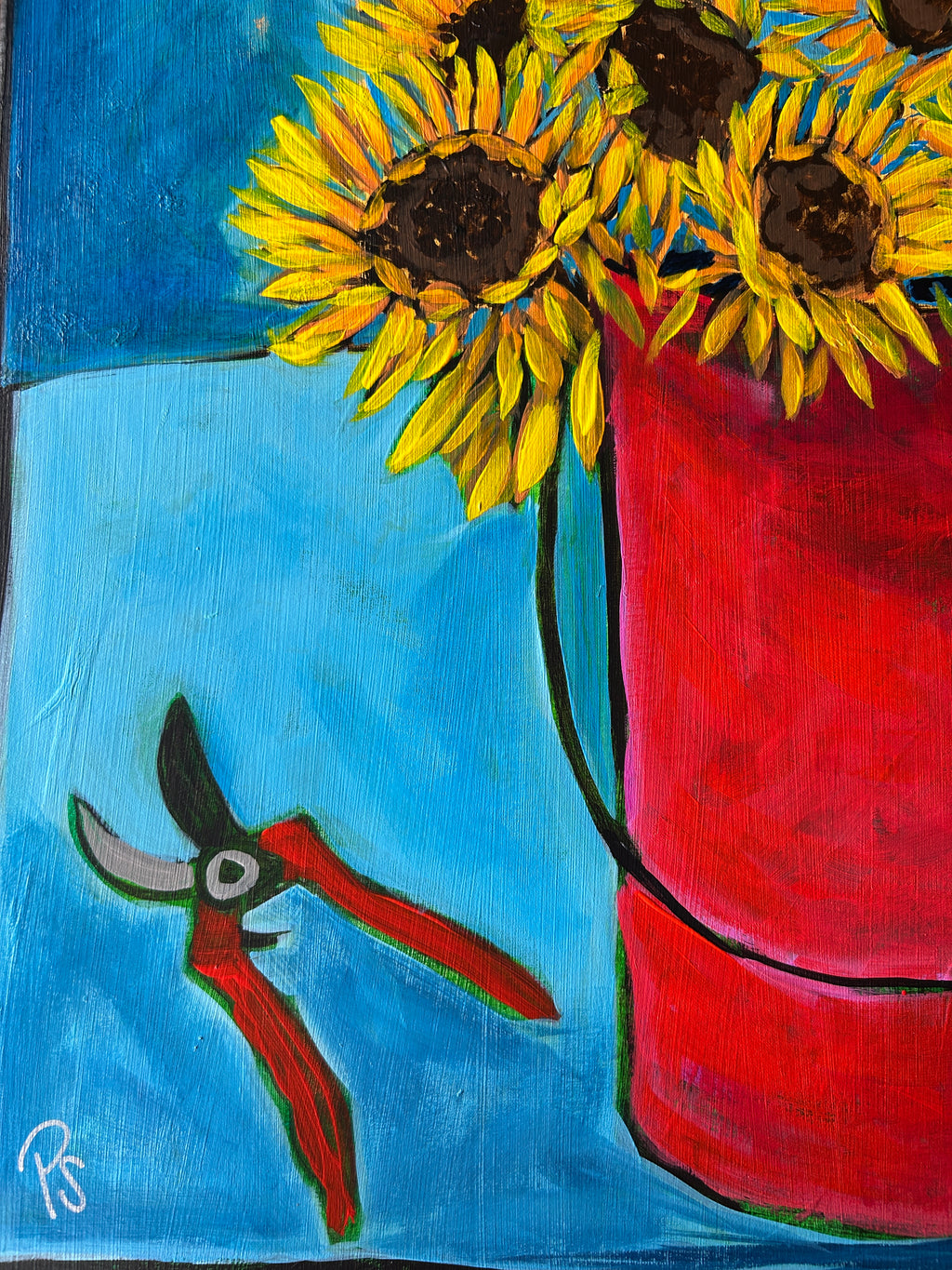 Sunflower Bucket 18 x24