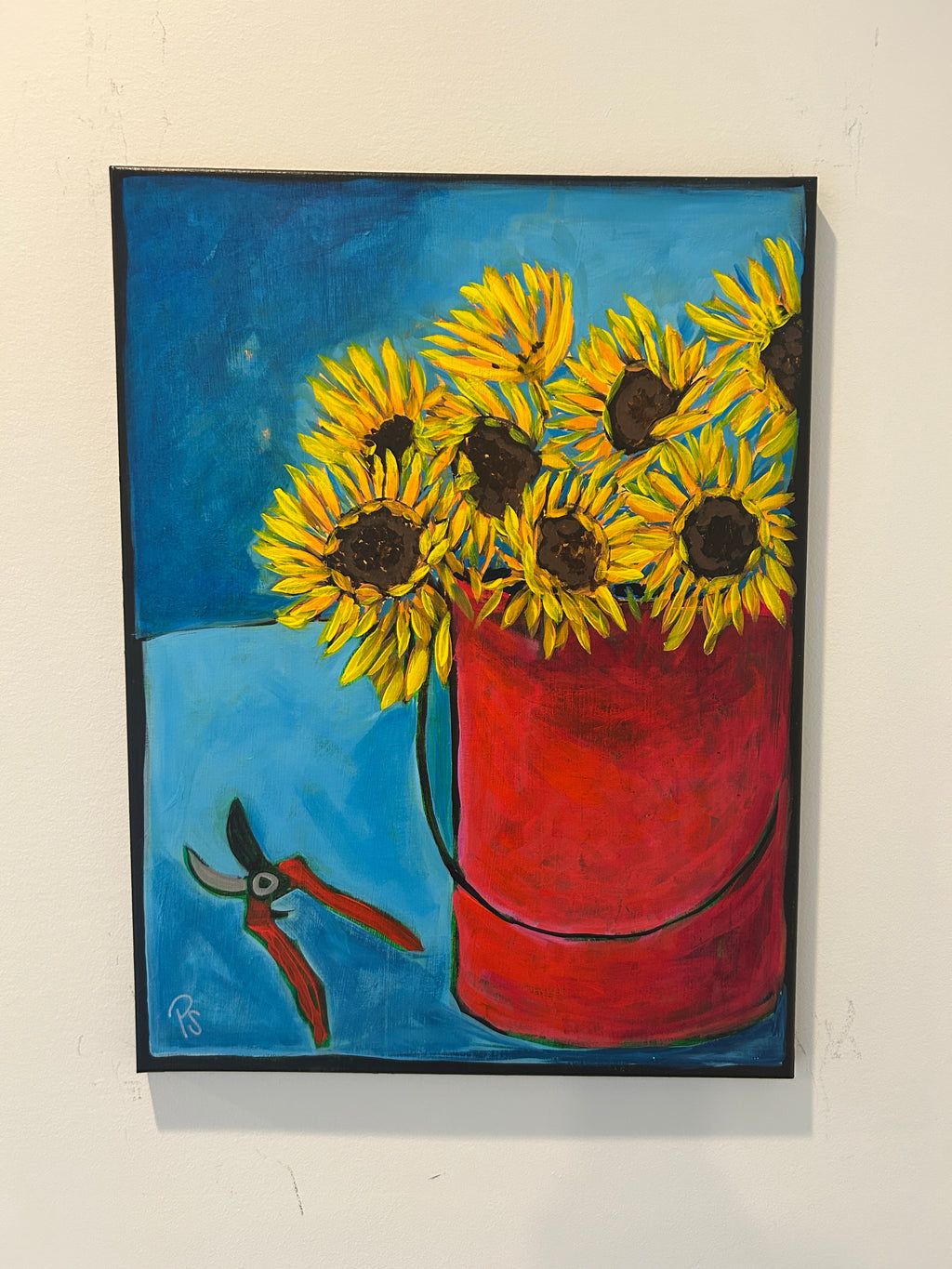 Sunflower Bucket 18 x24